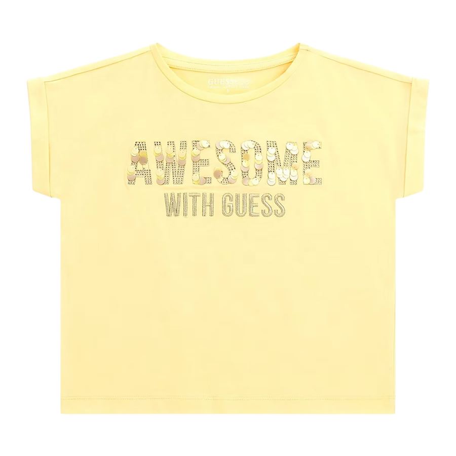 T-shirt logo da bambina Guess Kids | J5GI09/K6YW4G2Q5
